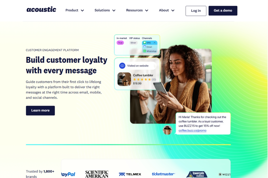 Screenshot of Acoustic – AI Tool