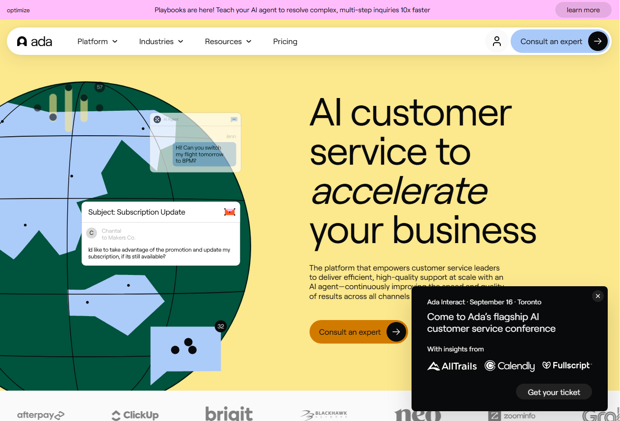 Screenshot of Ada – AI Tool