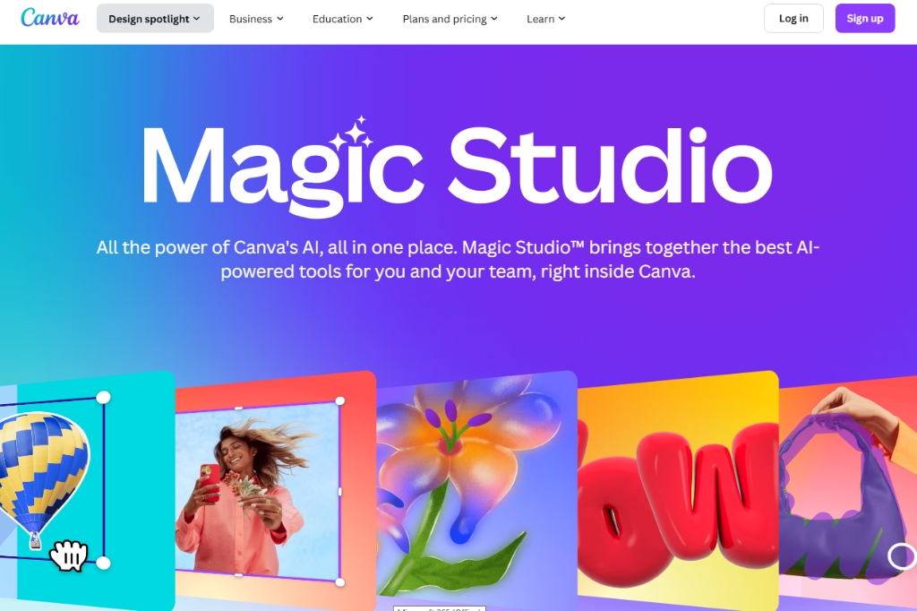 Screenshot of Canva Magic Studio – AI Tool