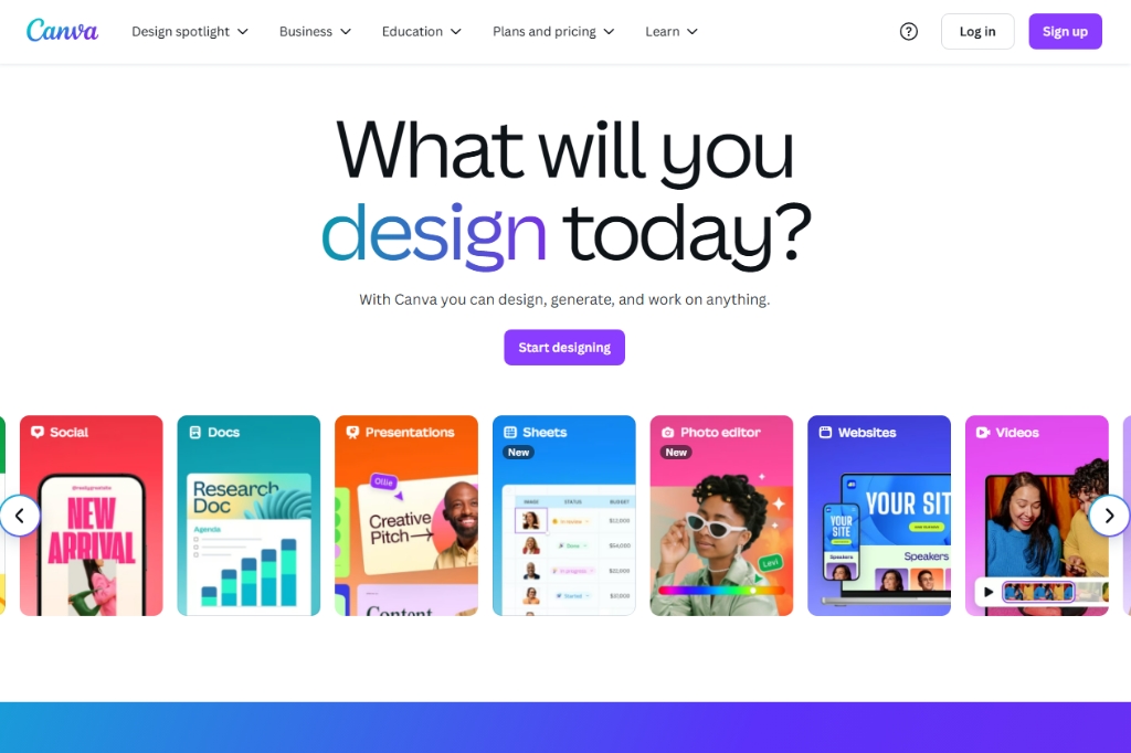 Screenshot of Canva – AI Tool