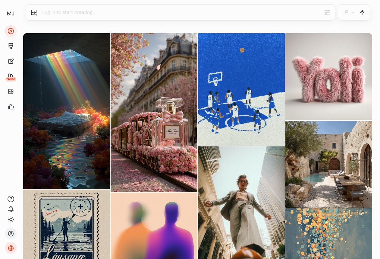 Screenshot of MidJourney – AI Tool