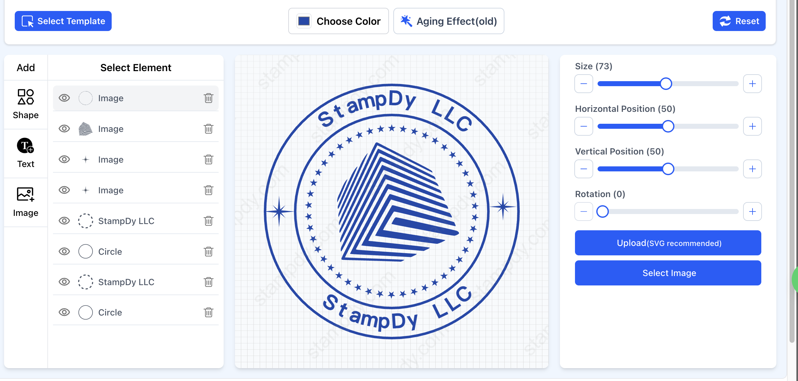 Screenshot of Stampdy – AI Tool