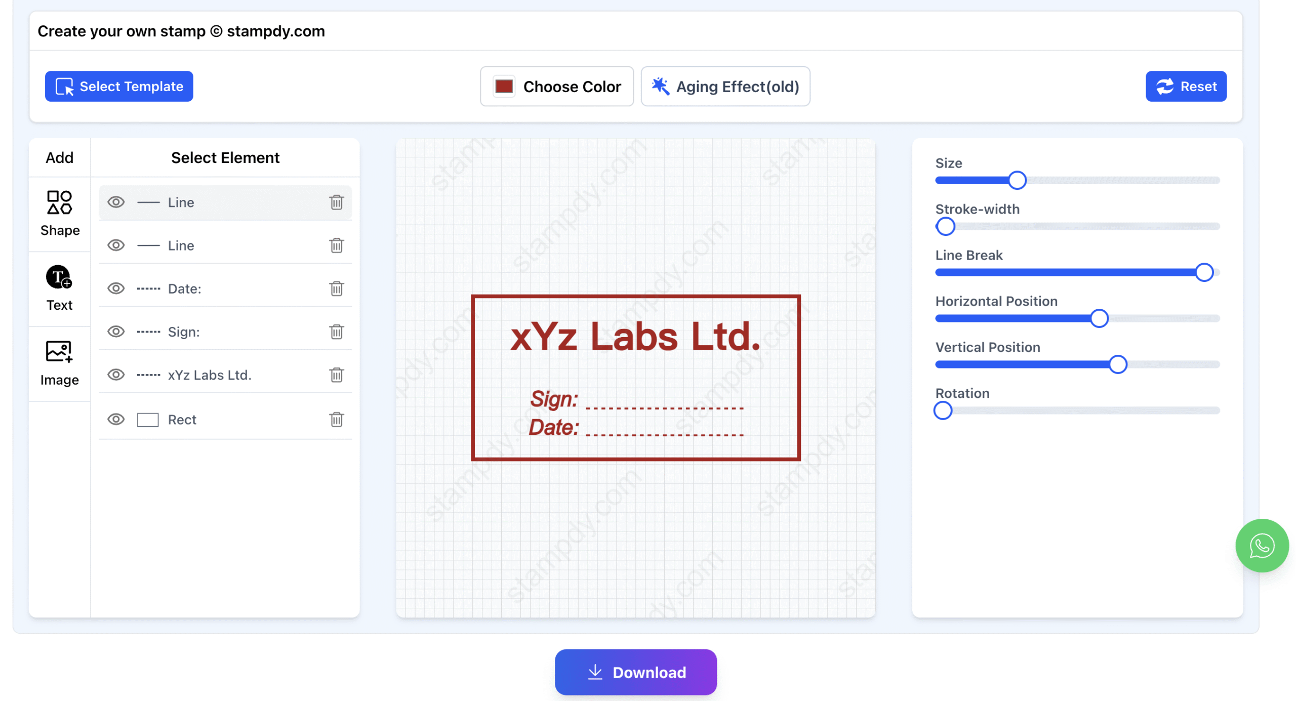 Screenshot of SealsDigital – AI Tool