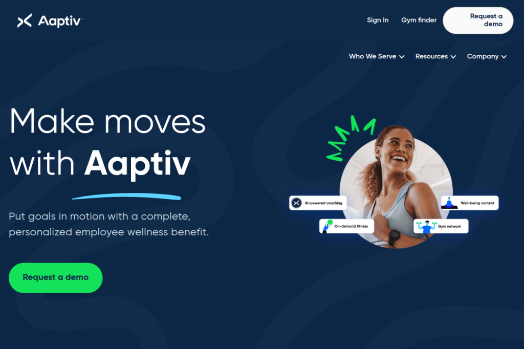 Screenshot of Aaptiv – AI Tool