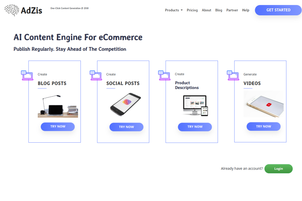 Screenshot of AdZis – AI Tool