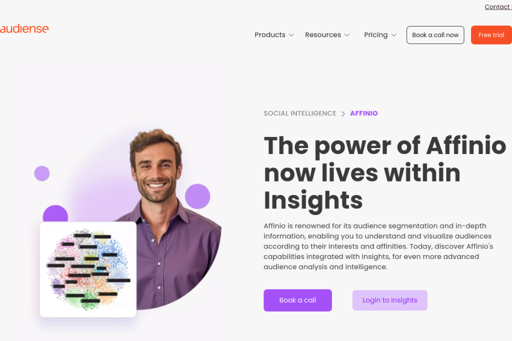 Screenshot of Affinio – AI Tool