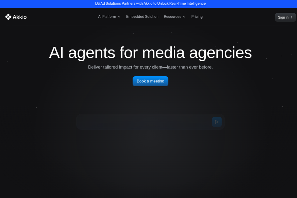 Screenshot of Akkio – AI Tool