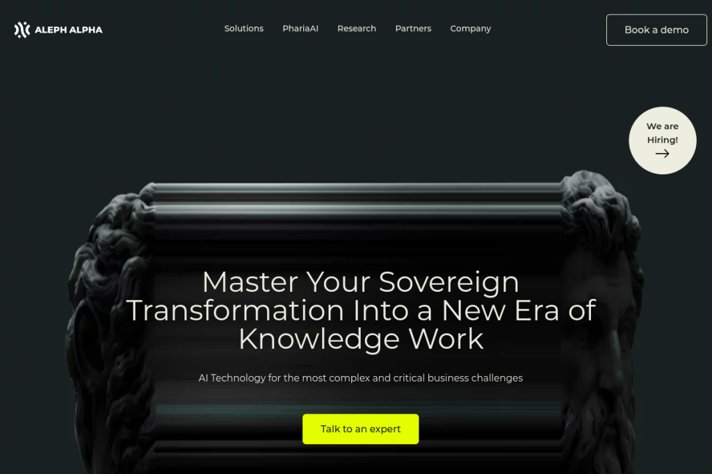 Screenshot of Aleph Alpha – AI Tool