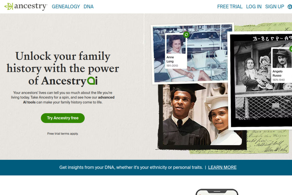 Screenshot of Ancestry Pro Tools – AI Tool