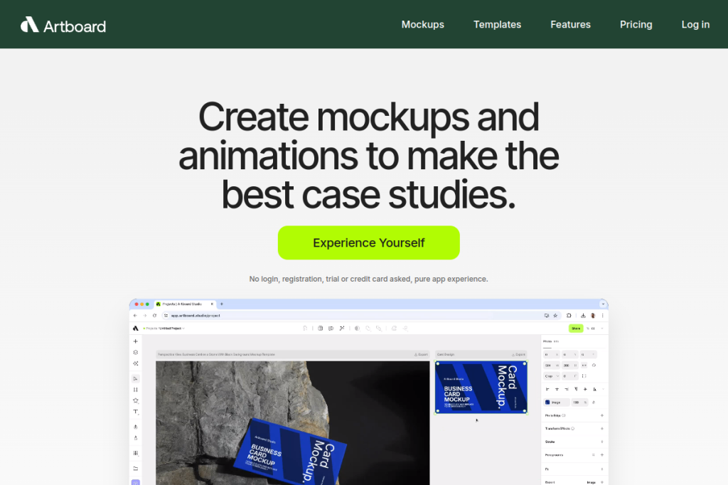 Screenshot of Artboard Studio – AI Tool