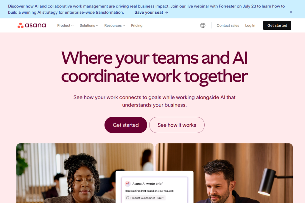 Screenshot of Asana – AI Tool
