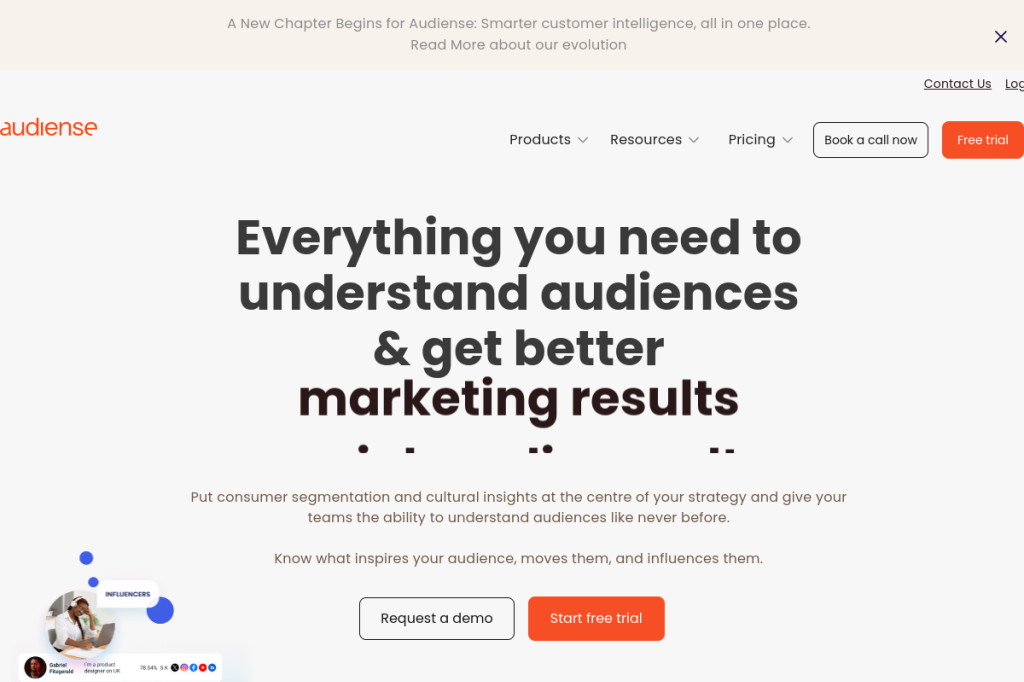 Screenshot of Audiense – AI Tool