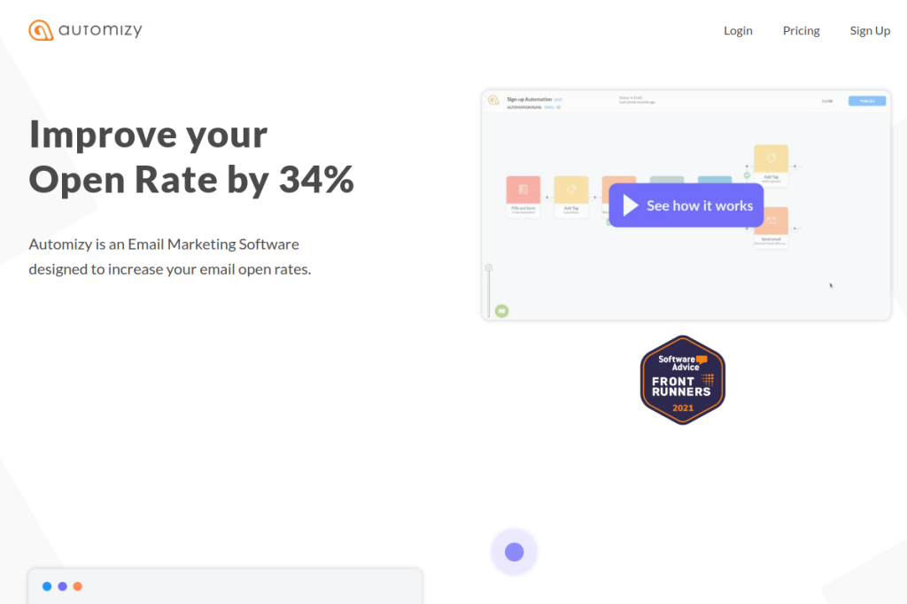 Screenshot of Automizy – AI Tool