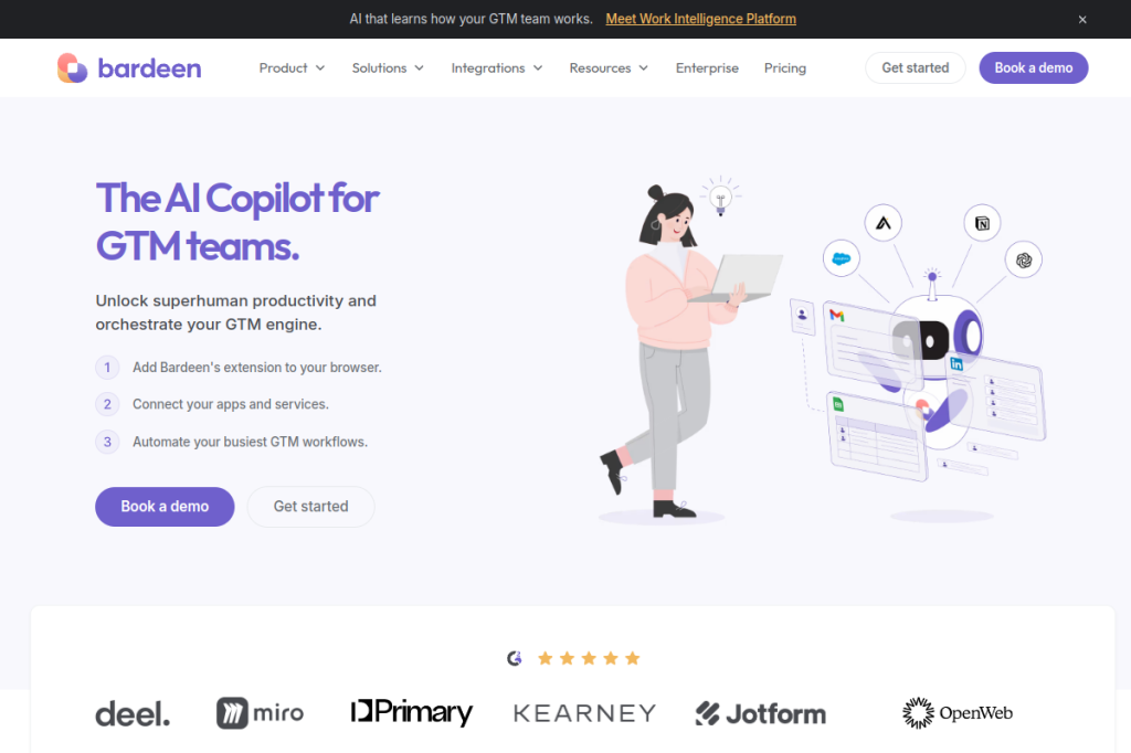 Screenshot of Bardeen – AI Tool