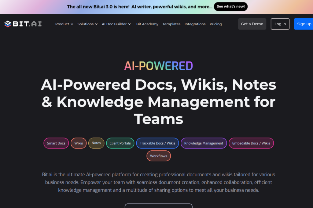 Screenshot of Bit.ai – AI Tool