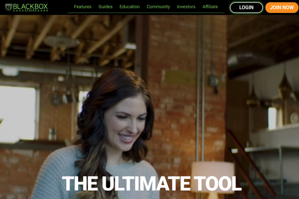 Screenshot of BlackBox Stocks – AI Tool
