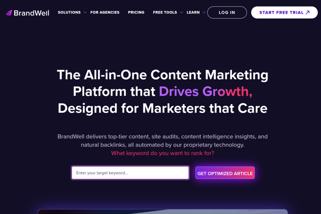 Screenshot of Content at Scale – AI Tool