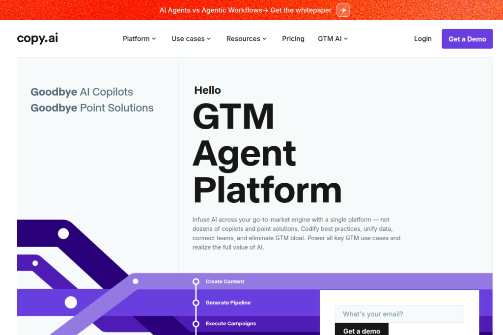 Screenshot of Copy.ai – AI Tool