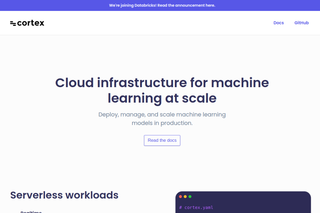 Screenshot of Cortex – AI Tool