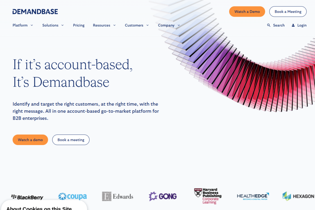 Screenshot of Demandbase – AI Tool