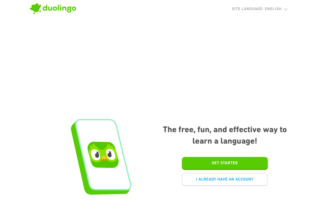 Screenshot of Duolingo – AI Tool