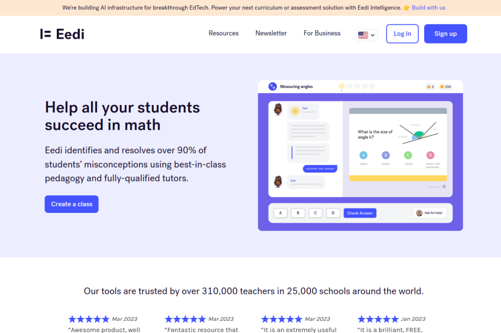 Screenshot of Eedi AI – AI Tool