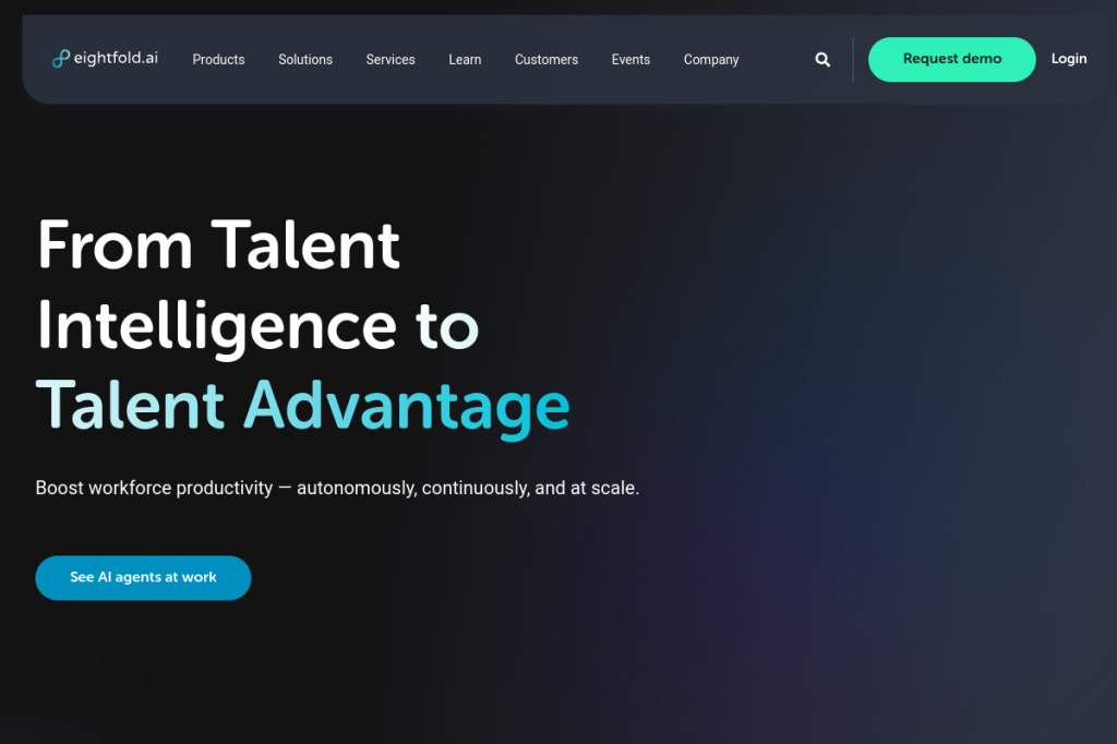 Screenshot of Eightfold AI – AI Tool