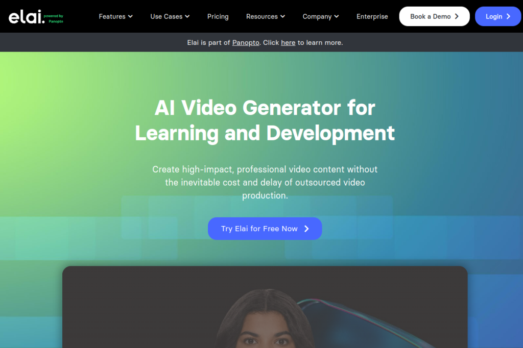 Screenshot of Elai.io – AI Tool