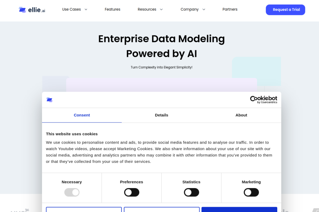 Screenshot of Ellie – AI Tool