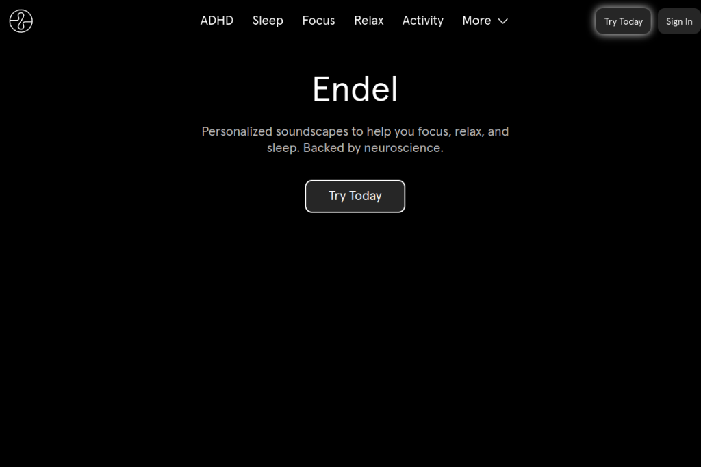 Screenshot of Endel – AI Tool