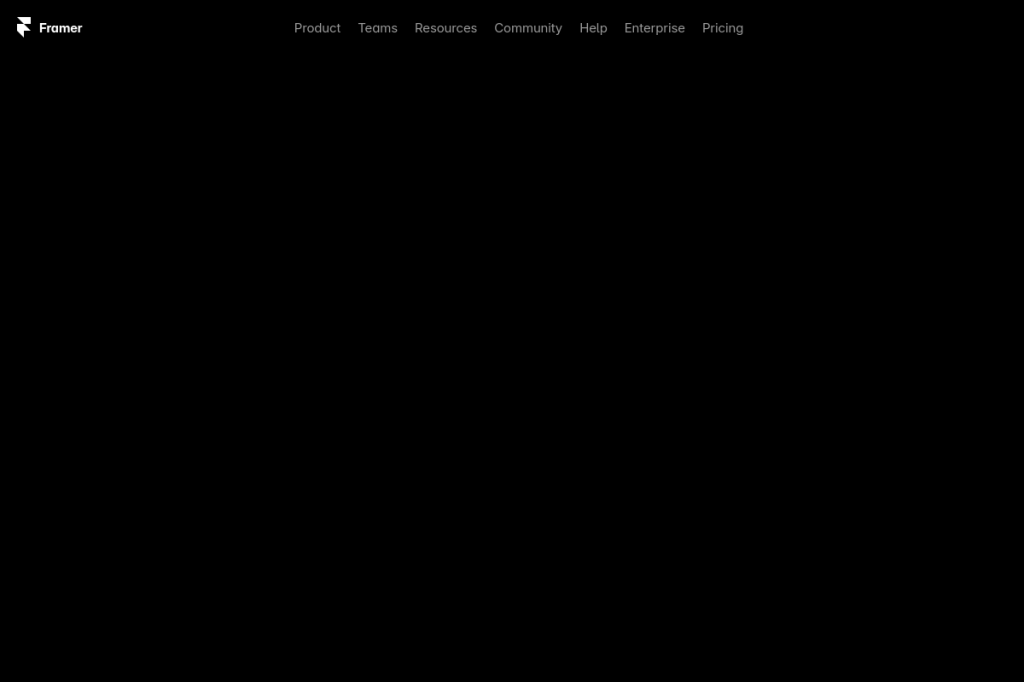 Screenshot of Framer AI – AI Tool