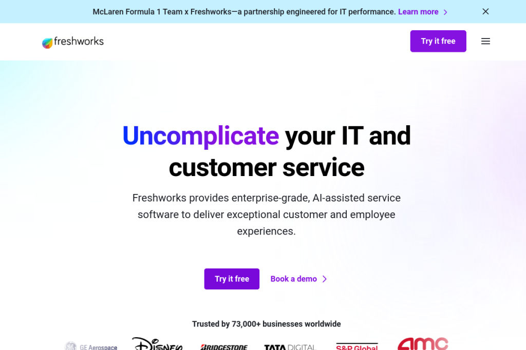 Screenshot of Freshchat Freddy AI Chatbot – AI Tool