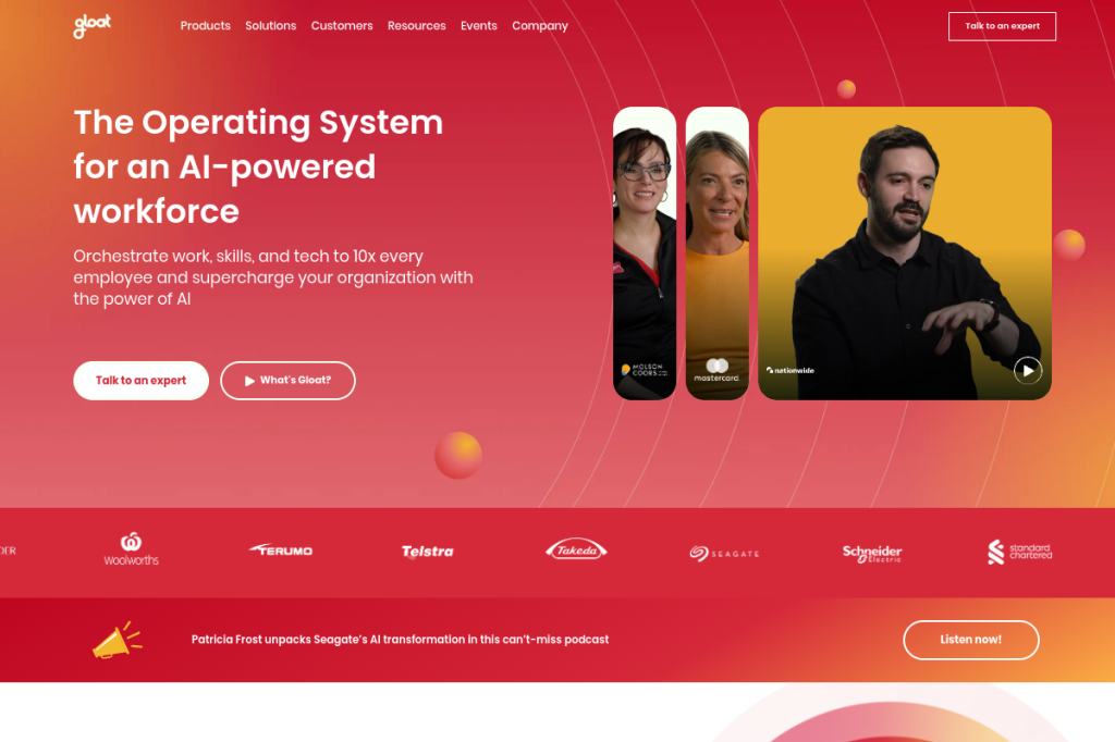 Screenshot of Gloat – AI Tool