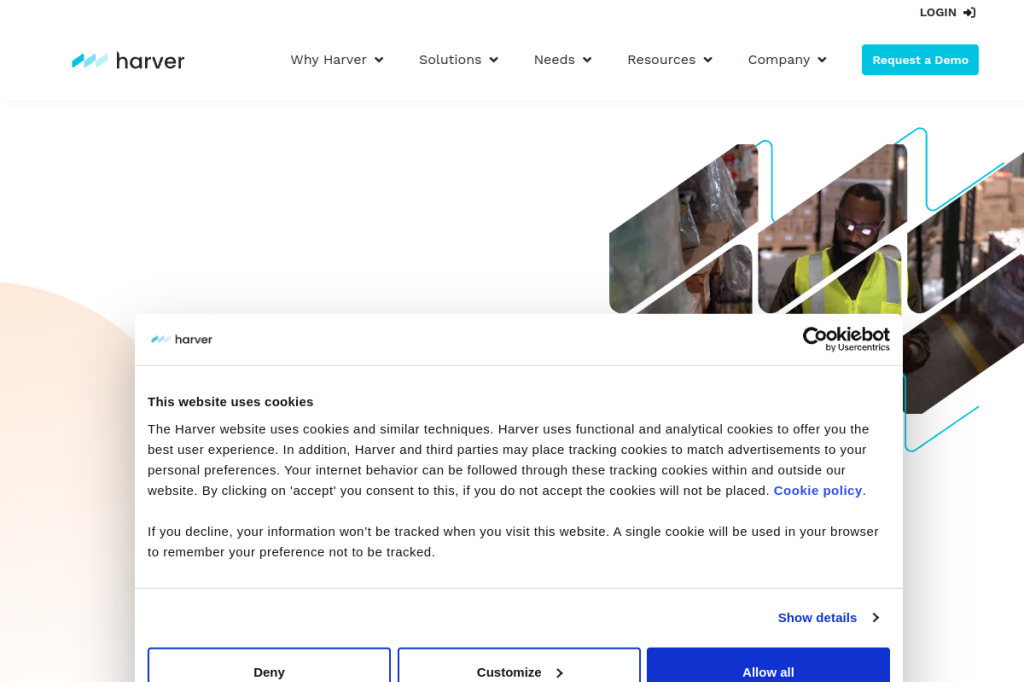 Screenshot of Harver – AI Tool