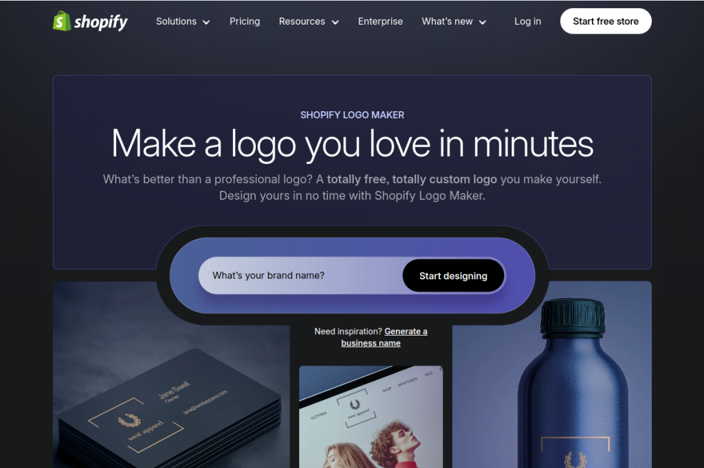 Screenshot of Hatchful (by Shopify) – AI Tool