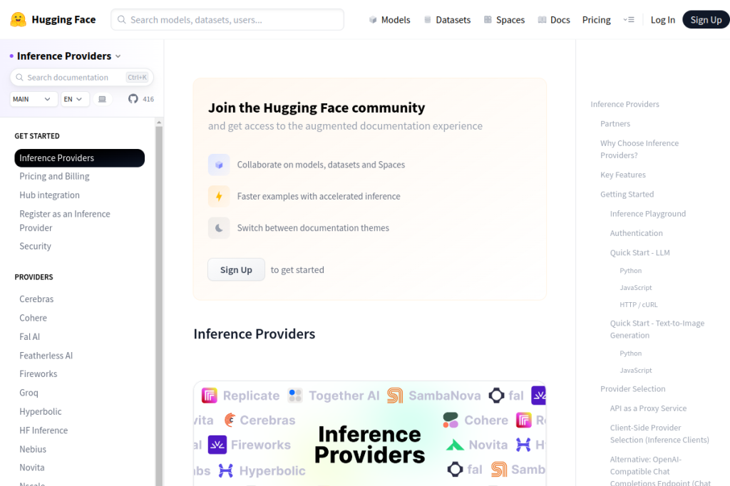 Screenshot of Hugging Face Inference API – AI Tool