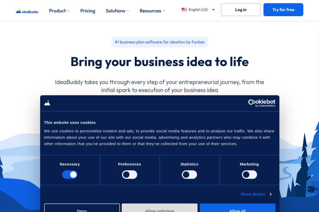 Screenshot of IdeaBuddy – AI Tool