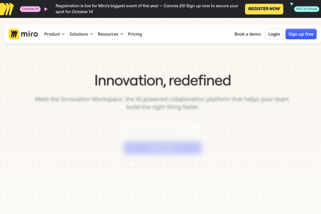 Screenshot of InVision – AI Tool