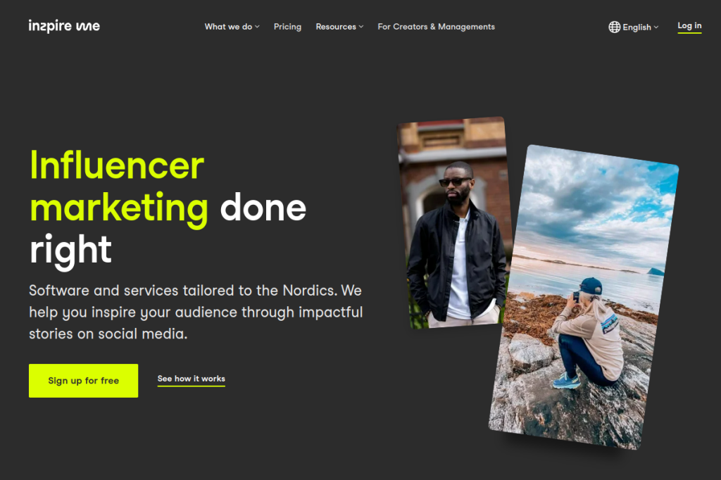 Screenshot of Inzpire.me – AI Tool