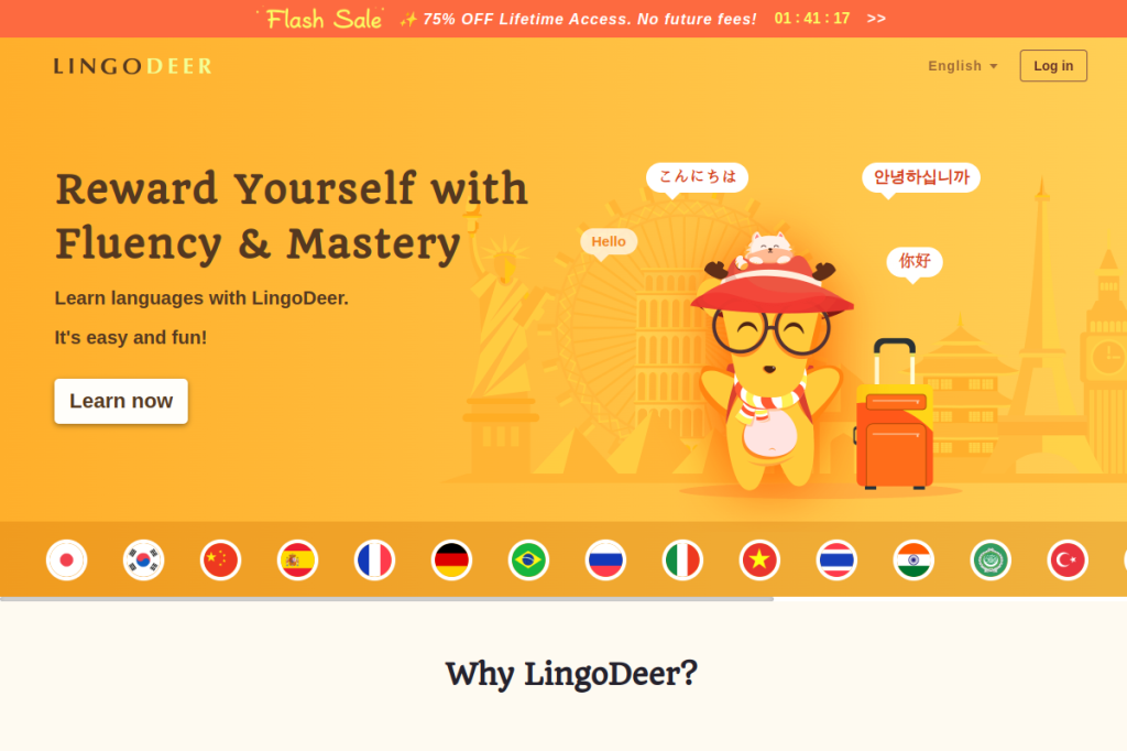 Screenshot of Lingodeer – AI Tool