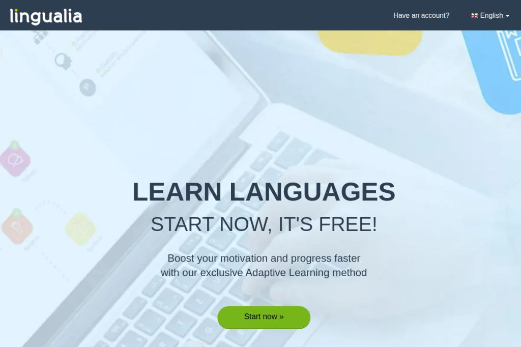 Screenshot of Lingualia – AI Tool