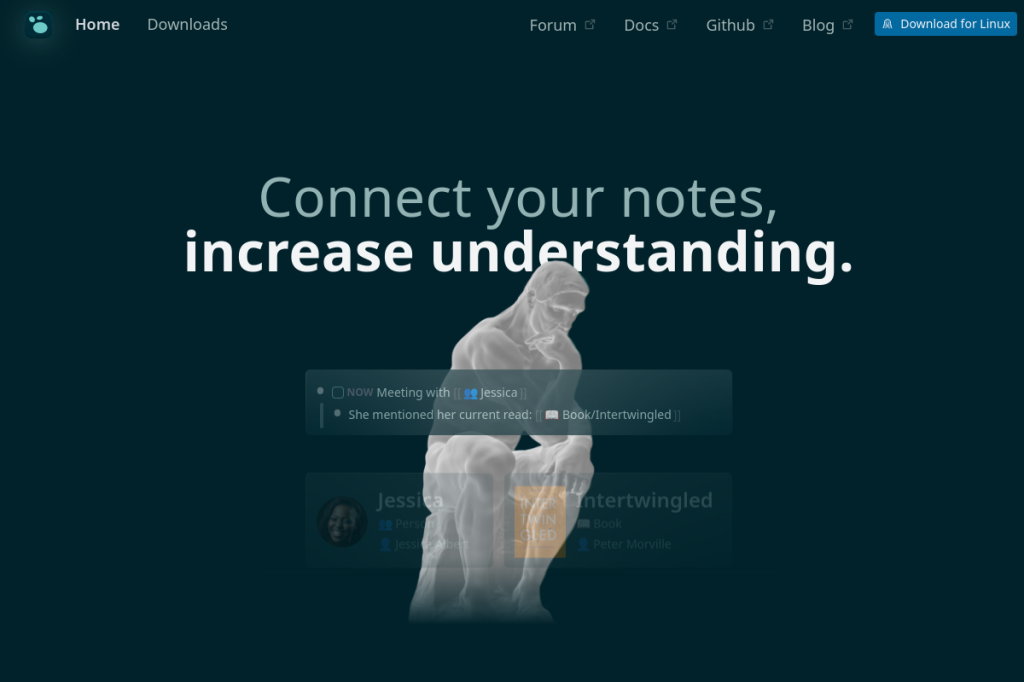 Screenshot of Logseq – AI Tool
