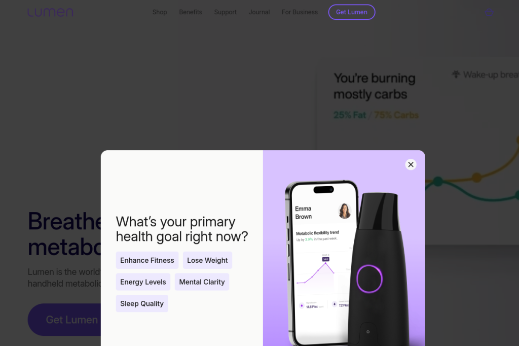 Screenshot of Lumen AI – AI Tool