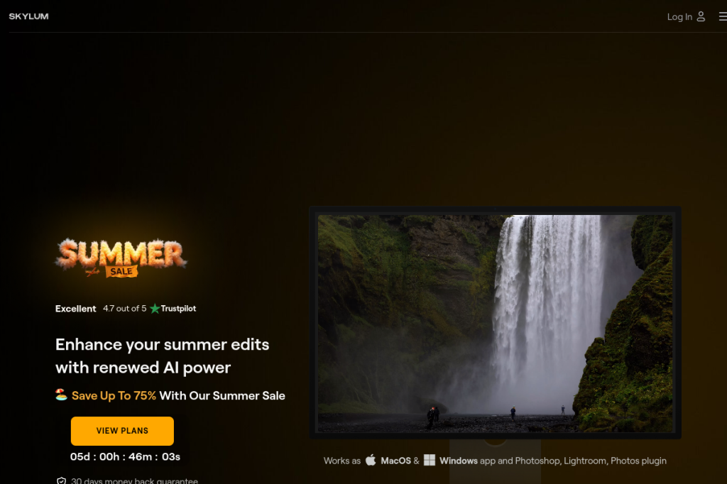 Screenshot of Luminar Neo – AI Tool
