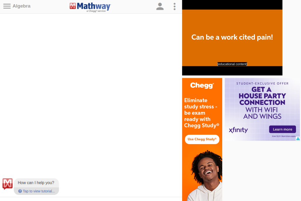 Screenshot of Mathway – AI Tool