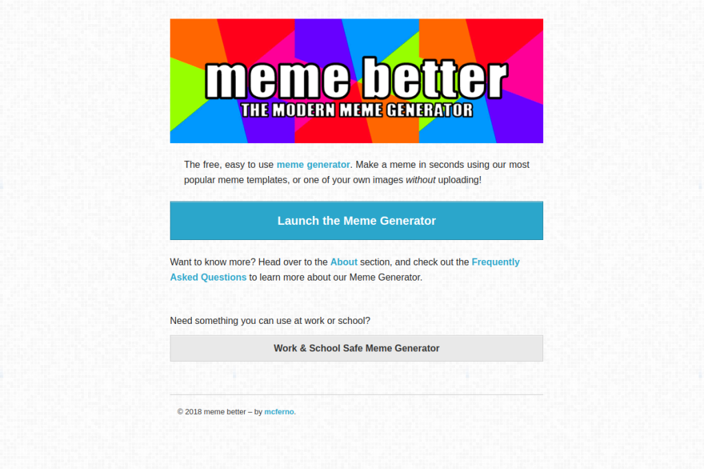 Screenshot of MemeBetter – AI Tool