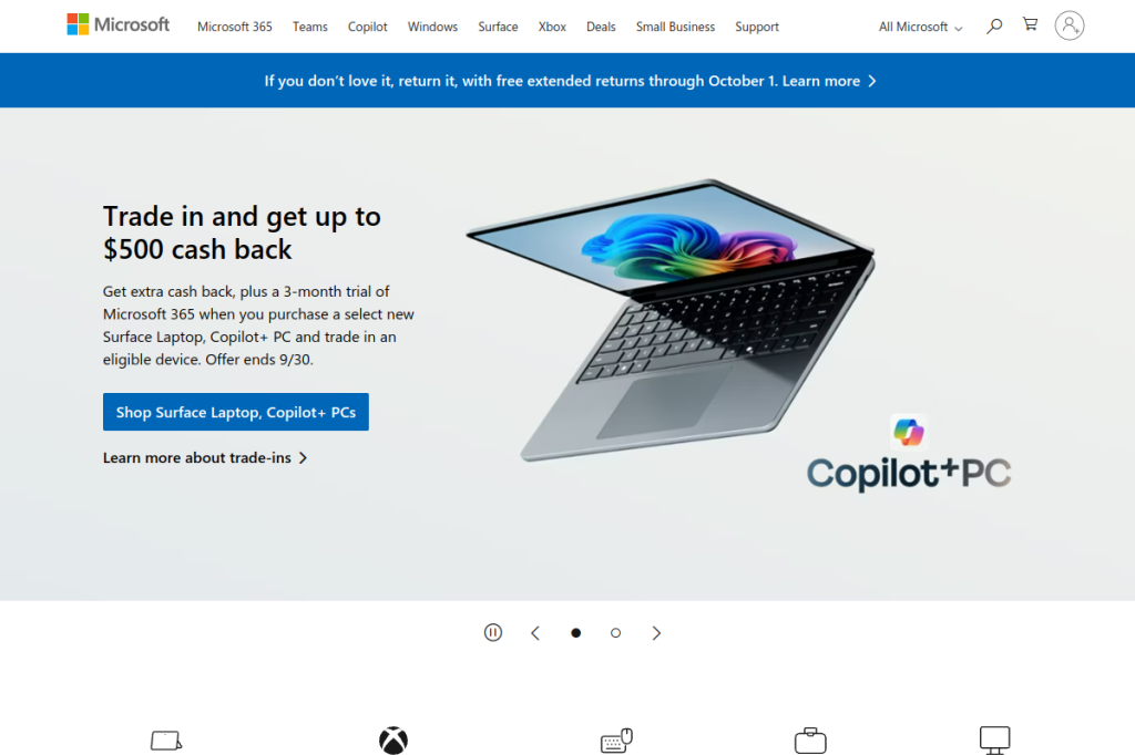 Screenshot of Microsoft Copilot – AI Tool