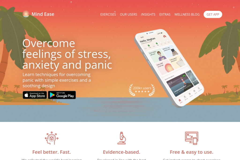 Screenshot of MindEase – AI Tool