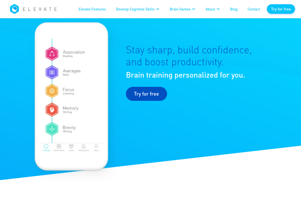 Screenshot of Mindsnacks – AI Tool