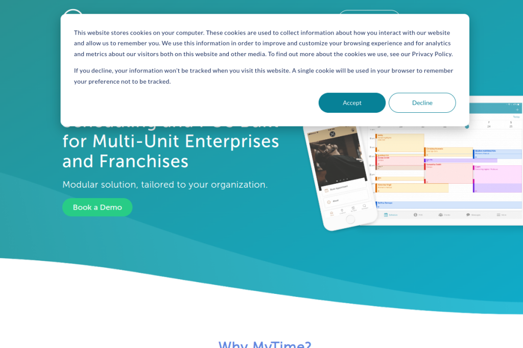 Screenshot of MyTime – AI Tool